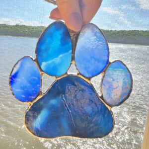 Paw Print Blue